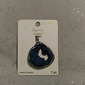Royal Blue Crystal Pendant LapizLazuli